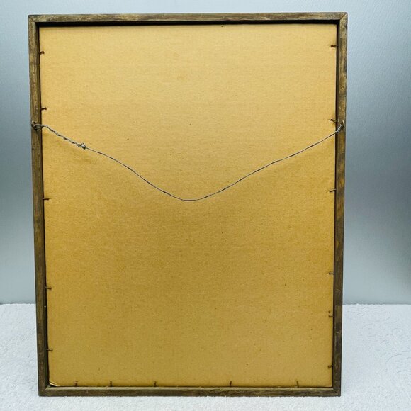 GVUC Vntg Framed Tennis Print, "Double Fault," Artist Gary Patterson, 17" x 21" - Picture 11 of 15